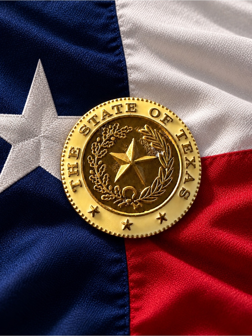 The State Seal of the State of Texas Pin